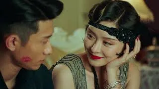 the general and his first love girlfriend made love on the sofa their faces covered with lipstick