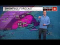 Snow ends late evening leaving behind brisk wind