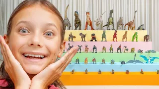 Where Are All 50 Dinosaurs? Kids Search Every Room! | 1 Hour of Adventures