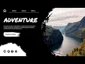 Easy FullScreen Adventure Landing Page With HTML CSS