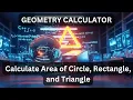 C Program to Calculate Area of Circle Rectangle Triangle Using Switch Case Beginner Tutorial