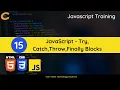 Javascript Try Catch Throw New Error