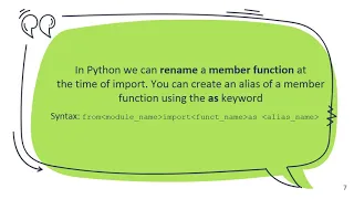 Python Modules Part 4 Aliasing