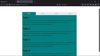 How to build tabs using HTML CSS and JavaScript only