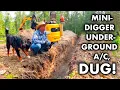 Download Lagu Tiny Excavator Still Alive After Digging Earth Tube Air Conditioning!  ep251