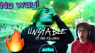 he got the collab justin bieber unstable visualizer ft the kid laroi reaction 