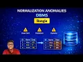 INTRODUCTION TO NORMALIZATION IN DBMS INSERTION DELETION UPDATION ANOMALY BANGLA