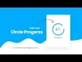 Circle Progress Bar Using Html CSS and SVG CSS Percentage Circle