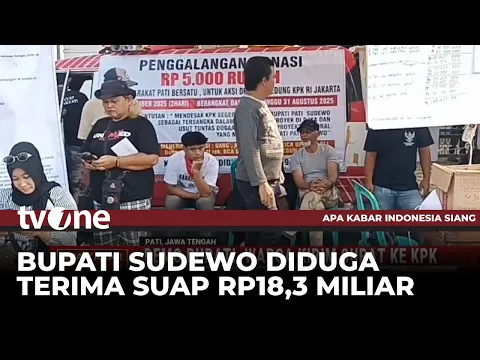 Sudewo Diduga Terima Uang Suap Rp18,3 Miliar, Warga Pati Surati KPK