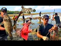 Lagu In the morning, fish, octopus and shellfish appeared while hunting with the local residents.