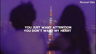 ATTENTION CHARLIE PUTH LYRICS VIDEO 