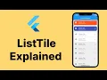 Flutter ListTile Widget Tutorial Flutter Widget Explained