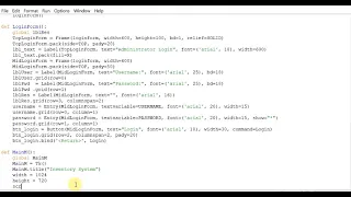 Inventory application in Python