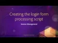 10 Session Management 06 Creating the login form processing script