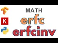 74 erfc erfcinv TensorFlow Tutorial