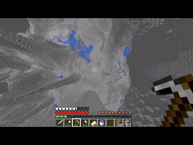 Never dig straight down