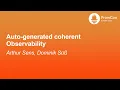 Auto-generated coherent Observability - Arthur Sens Dominik Sus
