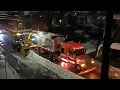 Snow Removal Operation in Montreal - First snowfall of December 2024