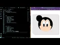 Drawing Mickey-mouse with coding -