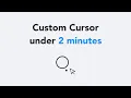 Code a Custom Cursor In Under 2 Minutes with Javascript