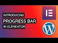 Elementor Tutorial - How to Add and Style Progress bar in Elementor