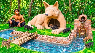 I Built a Giant Husky Dog House for Rescue Puppies! 🐶