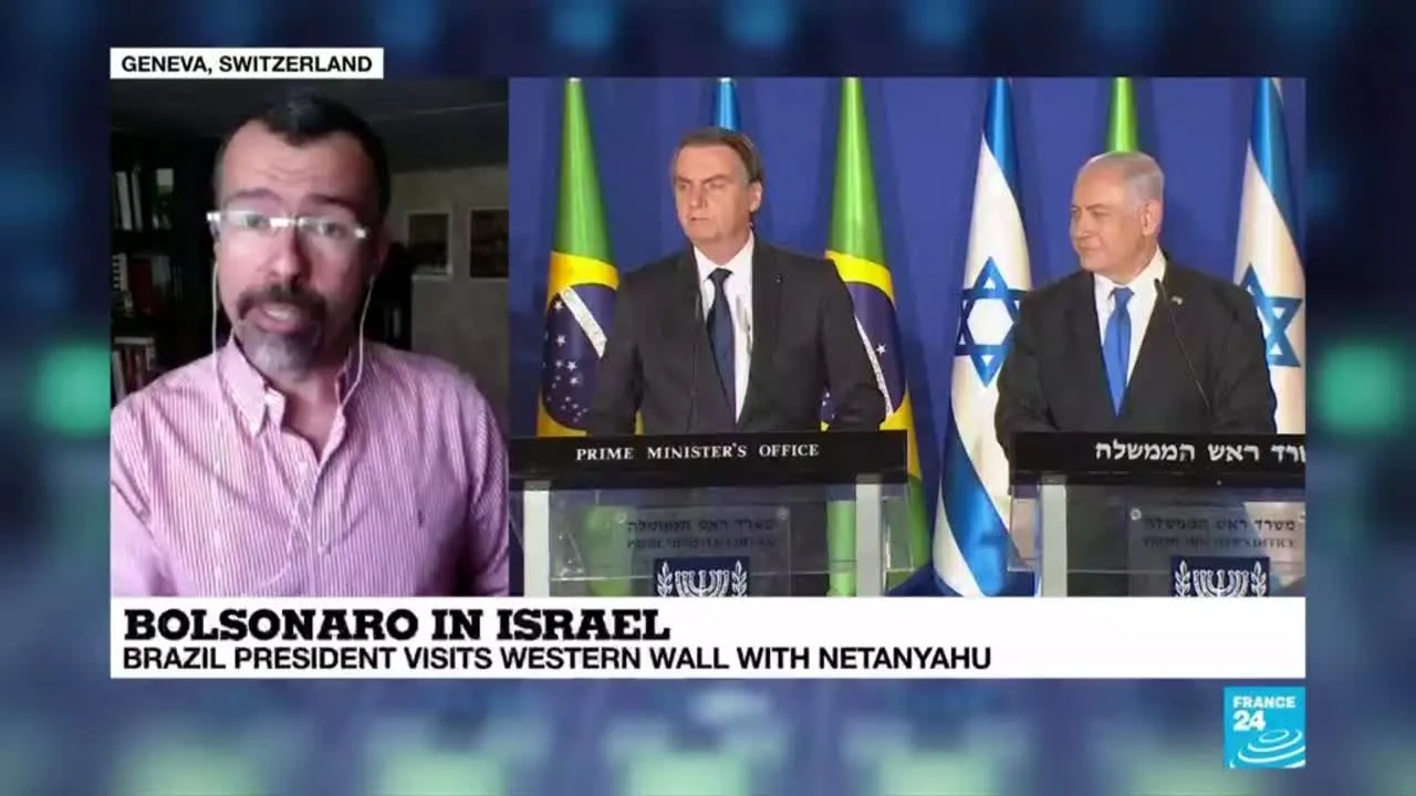 Bolsonaro in Israel: Brazil president visits western wall with Netanyahu