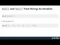 Starting With Python s min and max Functions