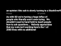 Reddit cscareerquestions an opinion this sub is slowly turning to a StackOverflow jerk circle