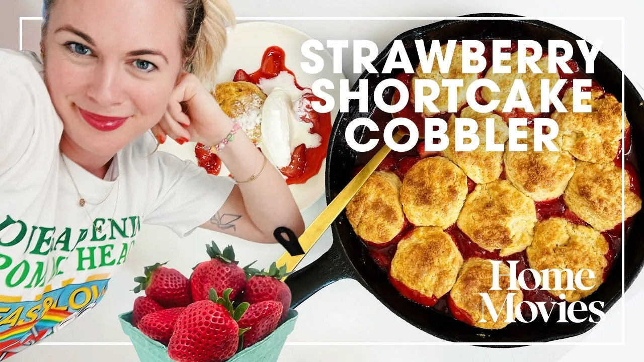 A 30-Minute and Delicious Strawberry Shortcake Cobbler | Home Movies with Alison Roman