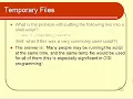 Temporary Files - Shell Scripting