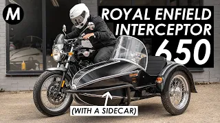 Riding A Royal Enfield Interceptor 650 SIDECAR At Watsonian Squire