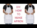 How to make an apron Easy DIY