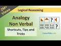 Non Verbal Analogy - Tricks Shortcuts for Placement tests Job Interviews Exams