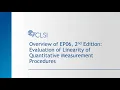 Download Lagu EP06 Overview - Evaluation of Linearity of Quantitative Measurement Procedures, 2nd Edition