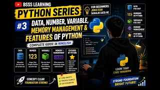 Python Variables Data Types Memory Management Explained Python for Beginners Hindi Episode 2