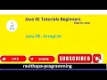 Java SE ArrayList