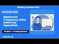 LeetCode Weekly Contest 434 LC 3434 Maximum Frequency After Subarray Operation Sliding Window