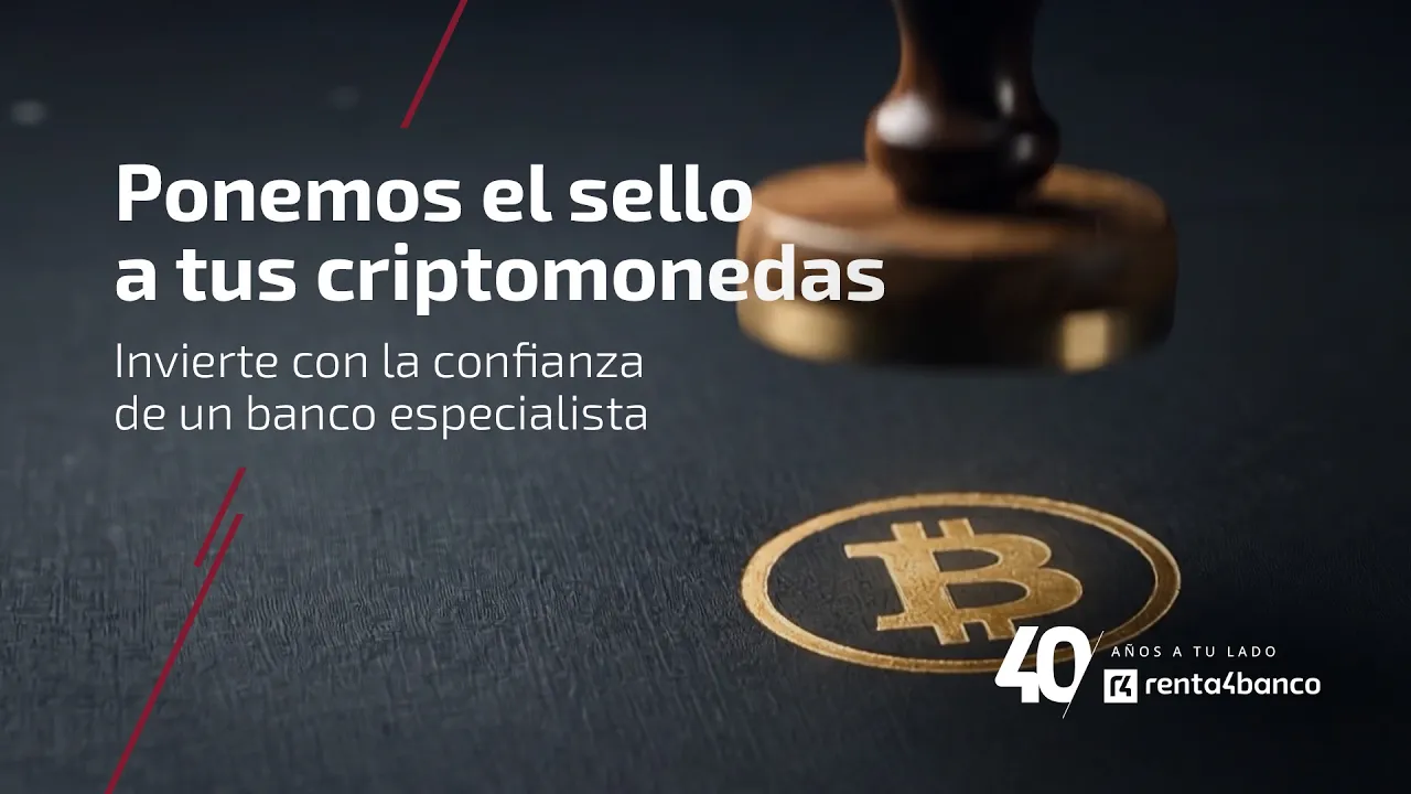R4Televisión — Renta4Banco — Invest in Bitcoin, Ethereum, Solana (YouTube video ad)