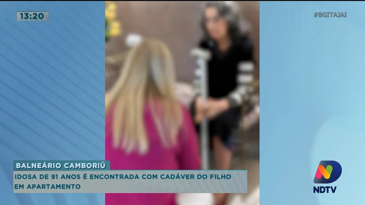 Idosa de 91 anos é encontrada com cadáver do filho em apartamento