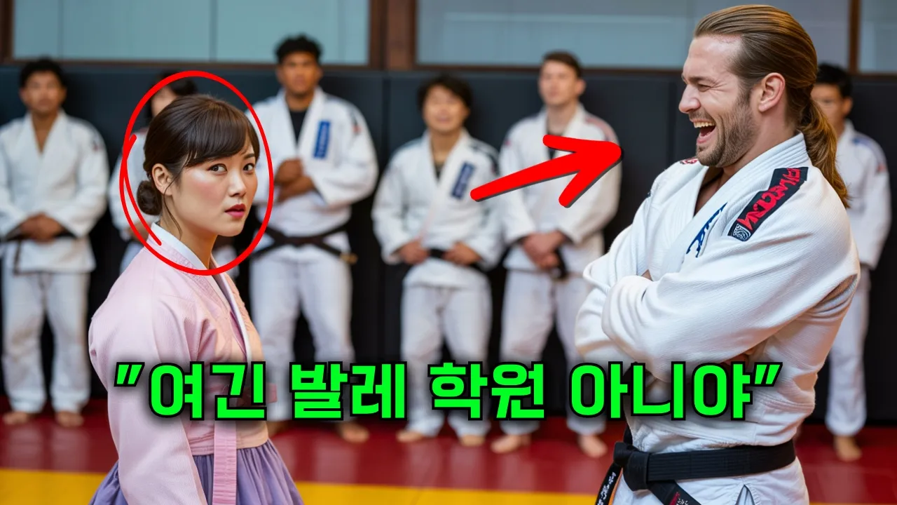 Outline Video “망신당하기 전에 꺼져!” — 미국에서 주짓수 수업 중 조롱당하던 한국 여성, 단 17초 만에 검은띠 지도자를 제압했다