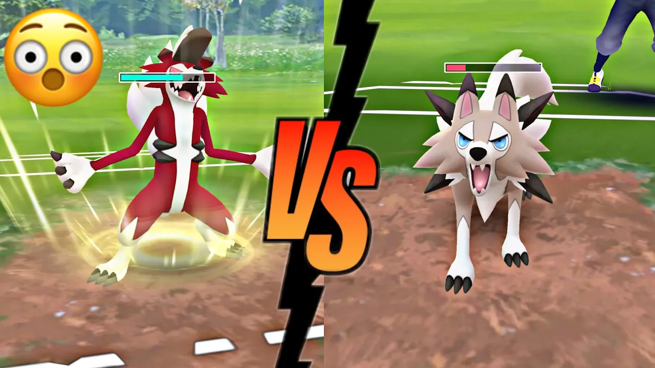 🤔 LYCANROC ( Midday vs Midnight ) in Pokémon Go