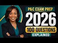 Property and Casualty Exam Prep 2026 100 Questions Explained