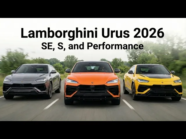 2026 Lamborghini Urus Showdown: Hybrid SE vs Luxury S vs Hardcore Performante