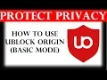 How to use uBlock Origin Basic mode