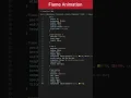 Flame Animation HTML CSS