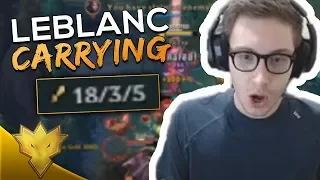 When TSM Bjergsen Plays Leblanc in SoloQ... ft. Biofrost - Bjergsen Funny Moments & Highlights