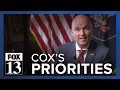 Teacher pay tax cuts Great Salt Lake housing among Cox s priorities