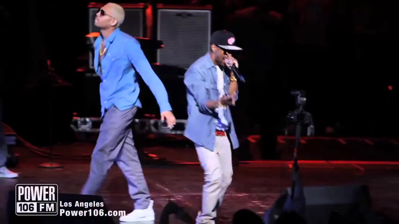 Chris Brown & Big Sean Perform (My Last) at Power106 Cali Christmas 2011