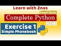 Exercise 1 Simple Phonebook